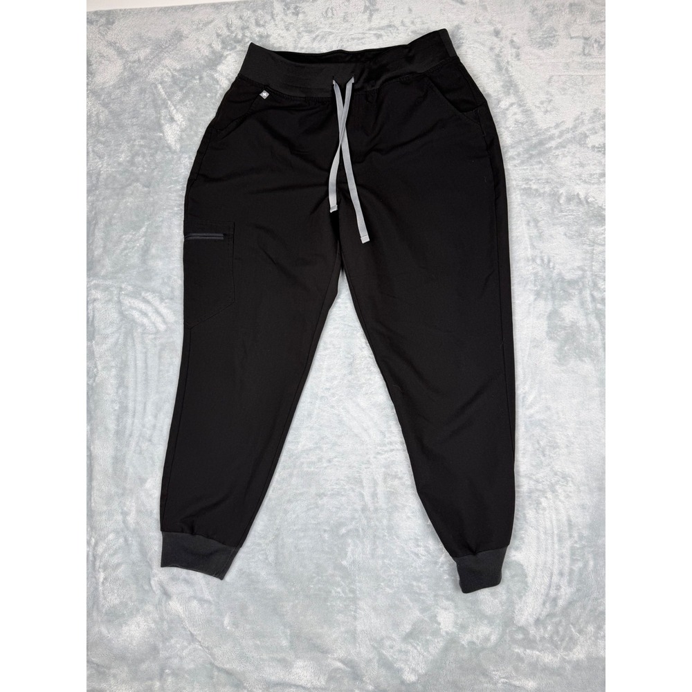 Figs Technical Collection Black Scrub Jogger Pants Women Size L
